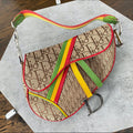 Christian Dior Rasta Oblique Saddle Bag
